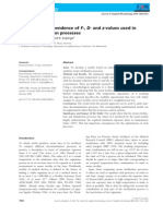 Temperature Dependence of F-, D- and z-Values Used in Steam Sterilization Processes