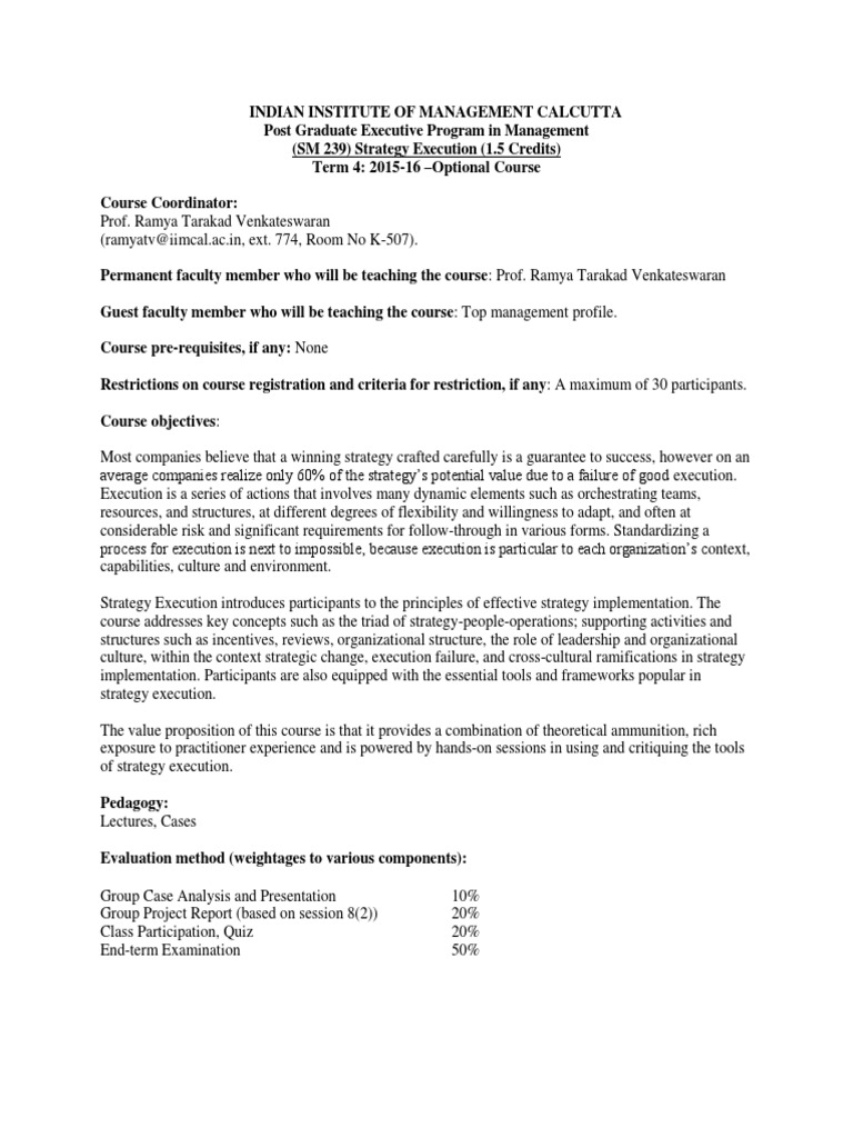 Strategyexecution Strategytoexecution Execution Executionmatters