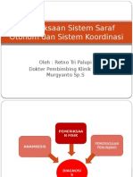 Pemeriksaan Sistem Saraf Otonom Dan Sistem Koordinasi