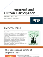 Empowerment and Citizen Participation