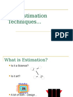 Test Estimation Techniques