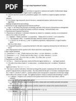 ECS 20 Chapter 4, Logic Using Propositional Calculus: P Is False. If P Is False, Then P Is True