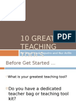 10 Great Teaching Tools: by Teguh Hadi Saputro and Nur Arifin