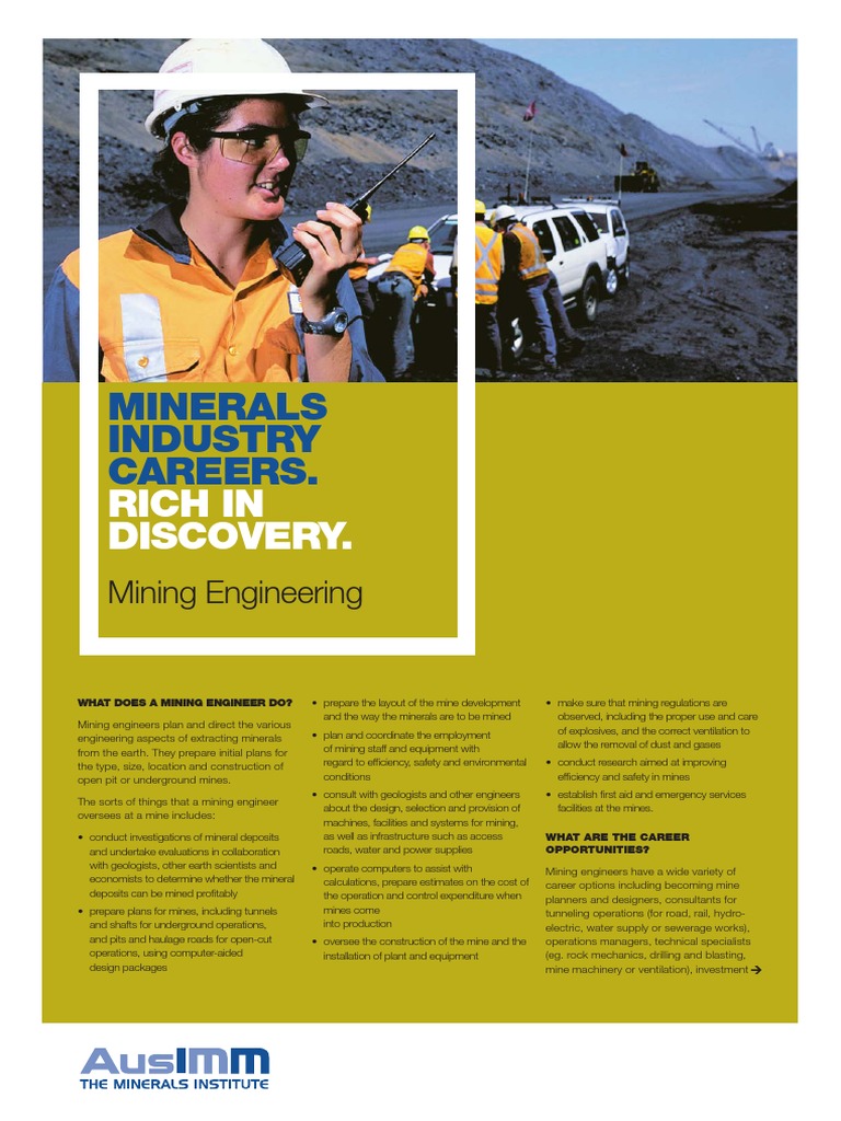 Female Mining Engineer Career Insights | PDF | Mining | Engineer