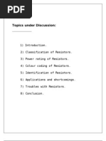 Resistors & Colour Coding