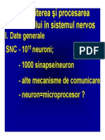 Transmiterea Si Procesarea Semnalului in Sistemul Nervos