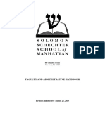 Faculty and Administrative Handbook 8-15 New Teacher Orientation