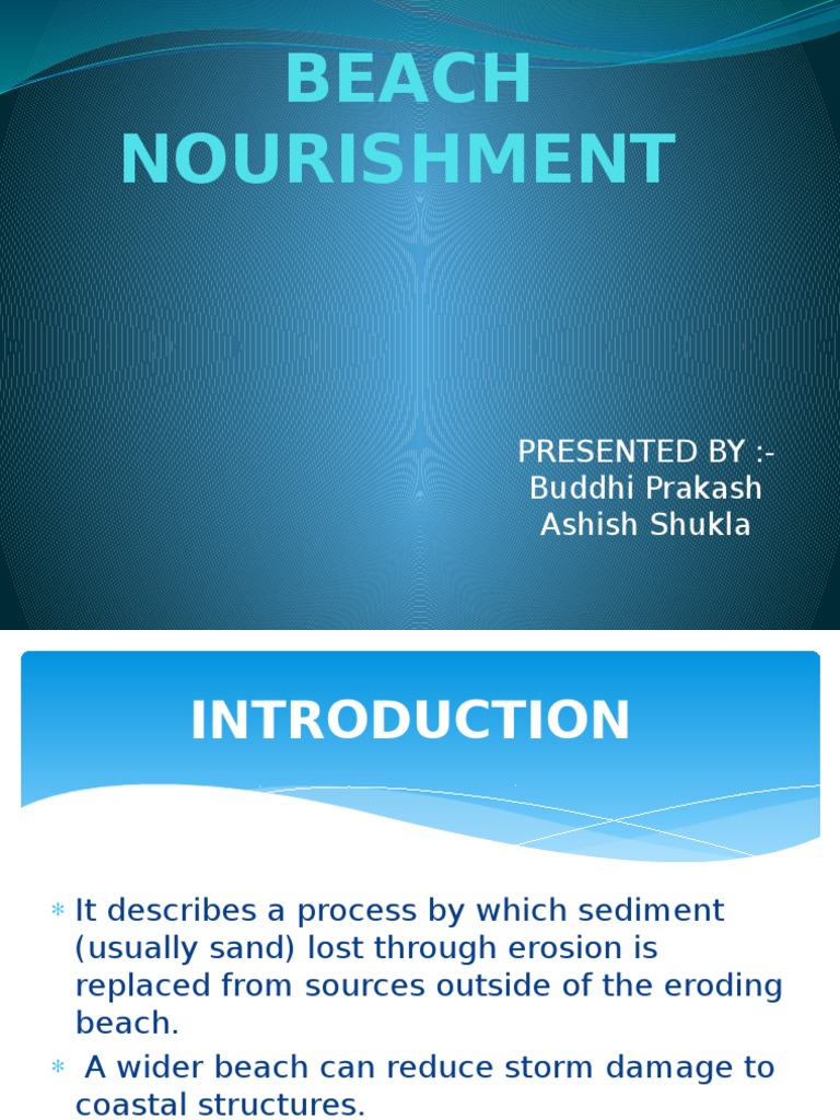 Beach Nourishment: Erosion Solutions | PDF | Beach | Coastal And ...