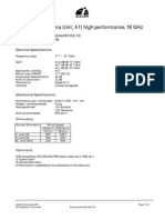 Integrated Antenna Unit, 4 FT High Performance, 18 GHZ