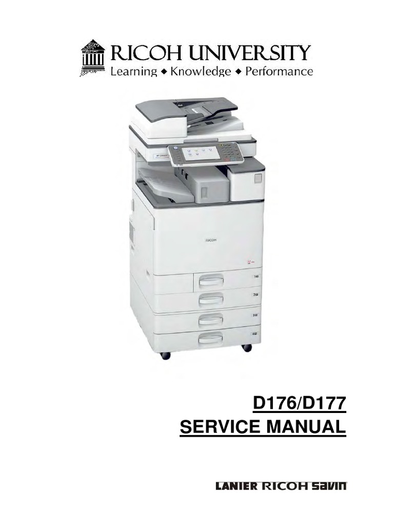 Service Manual Ricoh D176 | Image Scanner | Power Supply