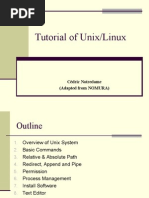 Tutorial of Unix/Linux: Cédric Notredame (Adapted From NOMURA)