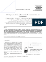 Jurnal (Development of The Polymer Micelle Carrier System For Doxorubicin)