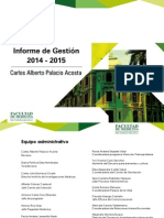 Informe Gestion 2014 2015 Medicina UdeA