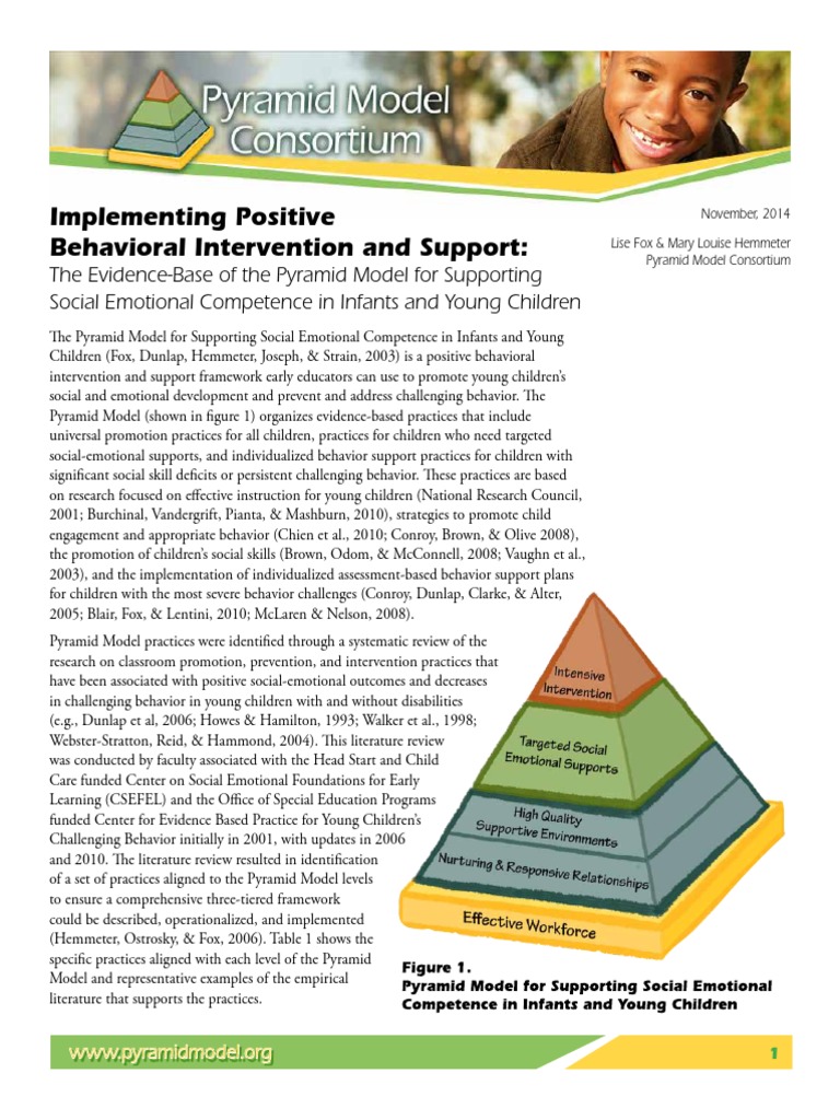 Pyramid Model for Early Childhood Support | PDF | Preschool | Evidence ...