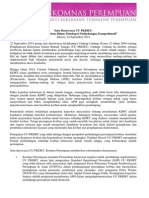 Satu Dasawarsa UU PKDRT Perempuan Korban Belum Mendapat Perlindungan Komprehensif