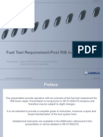 Fuel Test Requirement Post SB RBR