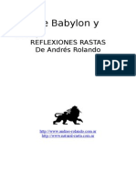 Andrés Rolando - Entre Babylon y Zion, Reflexiones Rasta