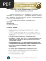 Docencia Do Ensino Superior