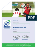 Certificado Rugby Ready i