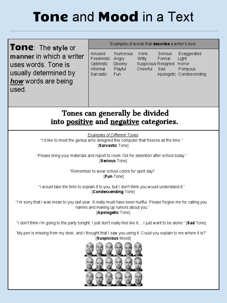 Guided Notes Tone Mood | PDF | Leisure