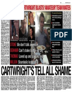 (Sunday Mirror) Cartwright's Tell All Shame