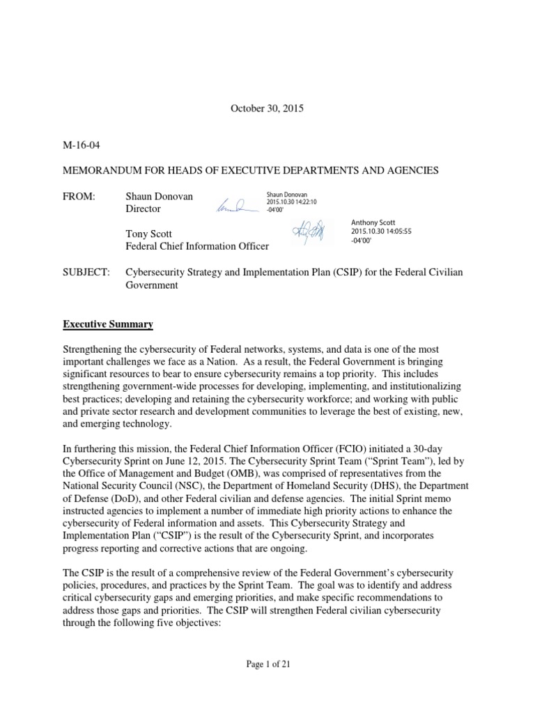 Cybersecurity Implementation Plan | Online Safety & Privacy | Computer