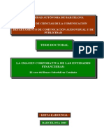 La Imagen Corporativa de Las Identidades Financieras