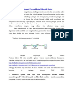 Konfigurasi Firewall Pada Mikrotik Router