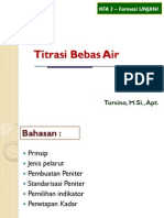 Titrasi Bebas Air - Tursino