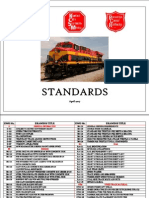 Standards Drawings Index for Rail, Bridges, Roadbed and Track Materials