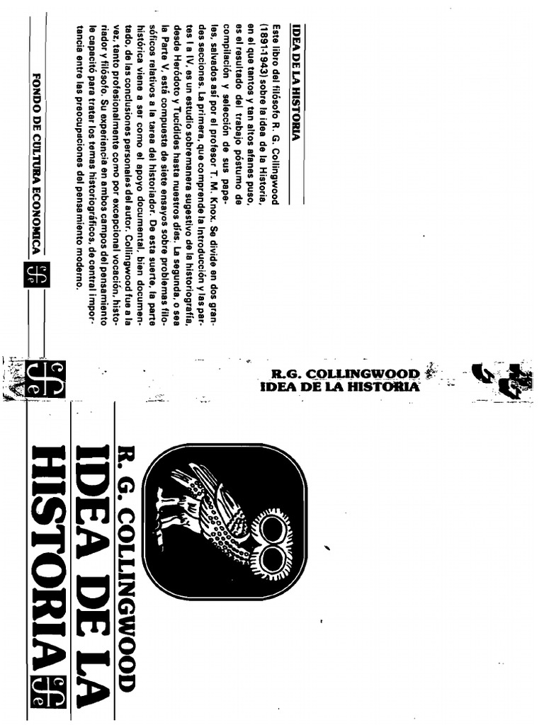 Collingwood R. C. Idea de La Historia. PDF