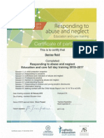 Responding To Abuse and Neglect Certificate