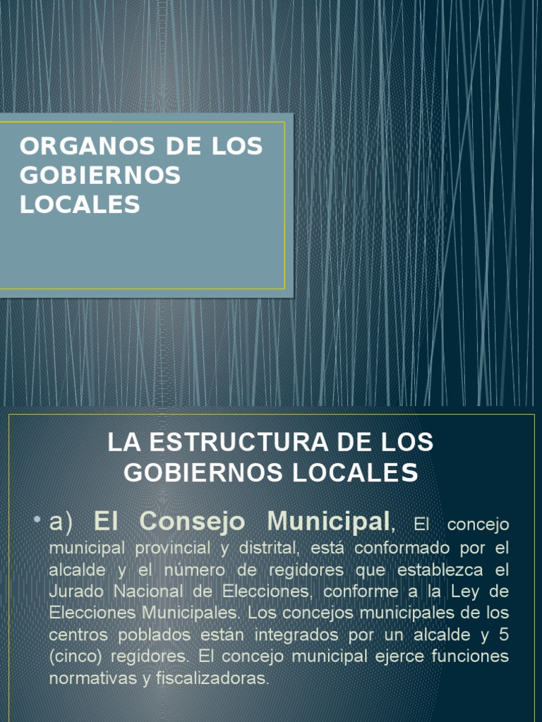 Estructura y Funciones de Gobiernos Locales | PDF | Alcalde | Gobierno ...