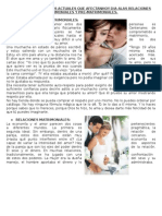 Retos de Las Relaciones Matrimoniales