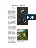 Holder for PSM-5 TAM Panel