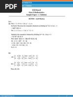 ICSE- Mathematics Sample Paper-1-solution-Class 10 Question Paper