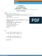 ICSE - Mathematics Sample Paper-1-solution-Class 10 Question Paper