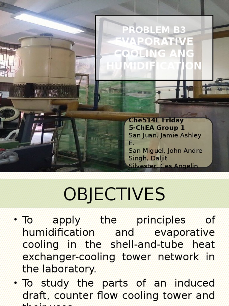 Evaporative Cooling Tower Analysis | PDF | Engineering Thermodynamics ...