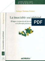 La Insociable Sociabilidad_Enrique Serrano Gomez