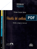 Filosofía Del Conflicto Político_Enrique Serrano Gomez