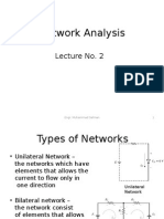 Network Analysis: Lecture No. 2