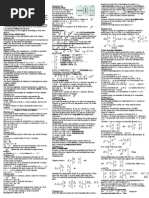 MATH2101 Cheat Sheet