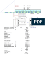 Properties and dimensions of structural steel beams