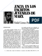 Violencia en Los Escritos Juveniles de Marx