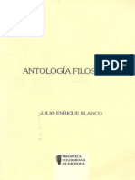 Antologia Filosofica. Julio Enrique Blanco.