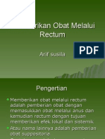 Pemberian Obat Melalui Rectum