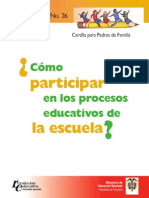 Cómo Participar en Los Procesos Educativos de La Escuela