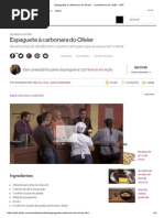 Espaguete à Carbonara Do Olivier