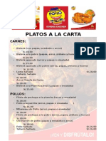 Platos A La Carta