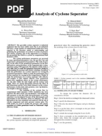 cyclone design gases vortices